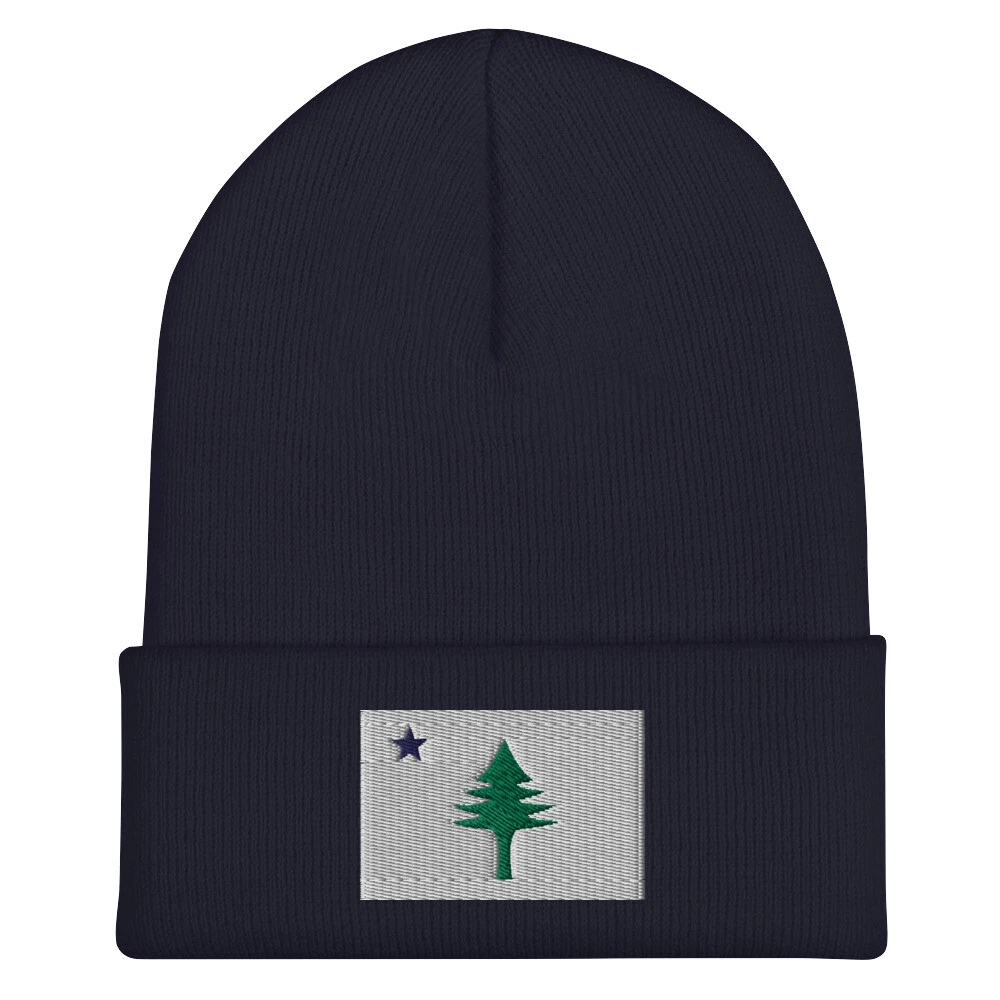 1901 MAINE FLAG WINTER HAT BEANIE ORIGINAL NEW ENGLAND CAP PORTLAND DOWNEAST NEW