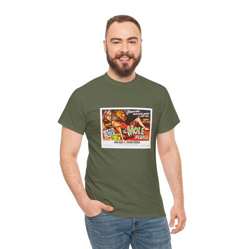 "The Mole People" (1956) Vintage Sci-Fi Adventure Horror Movie Poster T-Shirt - Picture 46 of 109