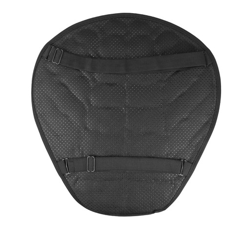Black Lycra Seat Comfort Cushion Cover Shock Pad Absorb For Motorcycle - Picture 10 of 12