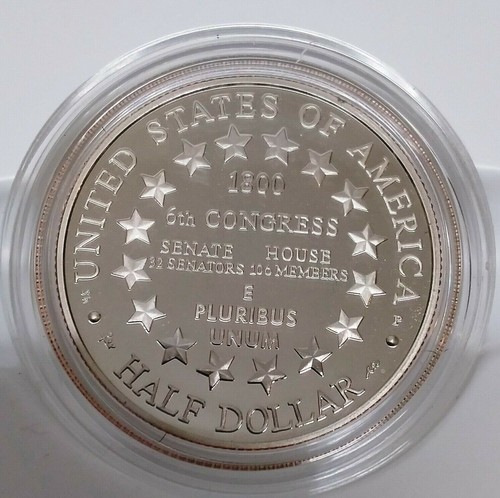 2001 US Mint Capitol Visitor Center $1 Silver Proof & Clad Half Dollar Coins MG - Picture 4 of 9