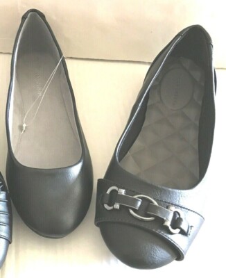 Women's New Black Lightweight Slip-On Flats Casual Shoes -Choice 