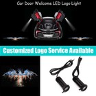 2x US American Flag Bald Eagle Logo Car Door Welcome LED Light Projectors