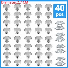 40PCS Brushed Nickel Cabinet Knobs Drawer Pulls Stainless Steel Kitchen Hardware