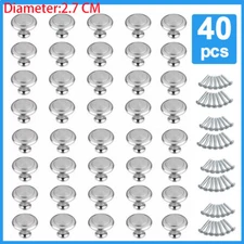 40PCS Brushed Nickel Cabinet Knobs Drawer Pulls Stainless Steel Kitchen Hardware