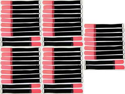 50 x Hook and Loop Cable Ties 160 x 16mm Neon Red Cable Ties Cable Hook and Loop Cable Hook and Loop