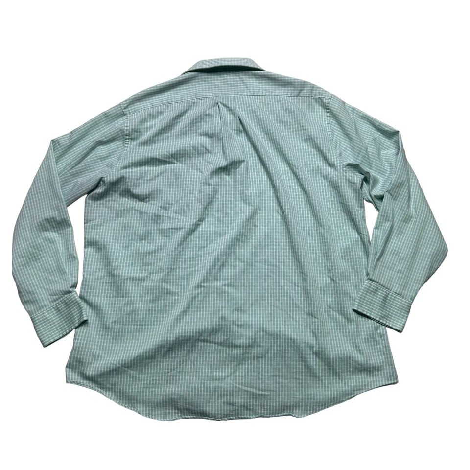 Ralph Lauren Chaps Shirt Mens Size XL Mint Green Gingham Regular Fit Long Sleeve - Image 3 of 4