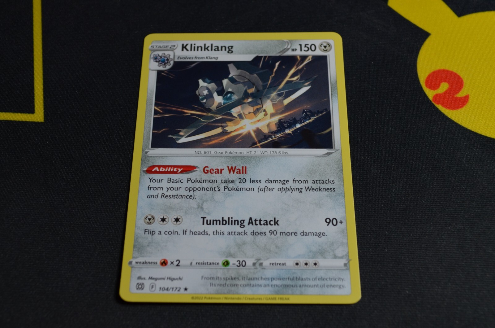 POKEMON BRILLIANT STARS RARE KLINKLANG 104/172 NM/MINT PACK FRESH