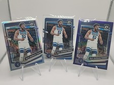 💥2023-24 Donruss Optics Karl-Anthony Towns Base,Holo,Purple-Timberwolves💥