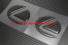 For 0105 Lexus Is 300 Carbon Fiber Hood And Trunk Emblem Insert Stickers 2pcs