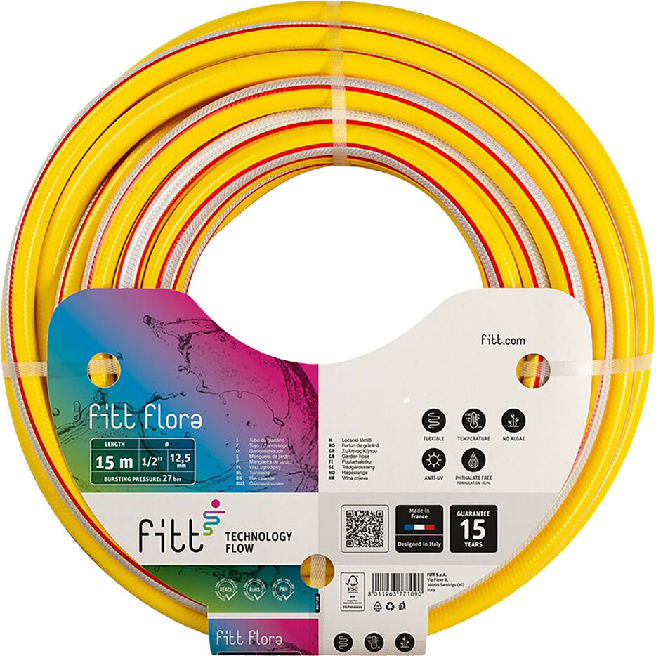 Scheda Tecnica Fitt Flora 15mm 25m - Tubo Professionale 5/8"