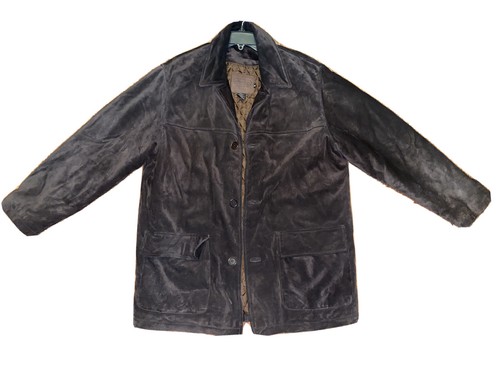 VINTAGE COACH MENS CHOCOLATE BROWN SUEDE JACKET