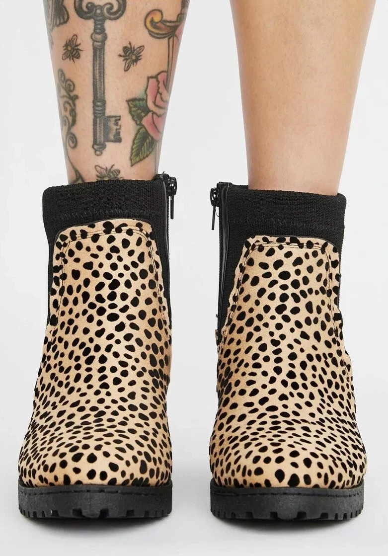 Qupid cheetah shop booties