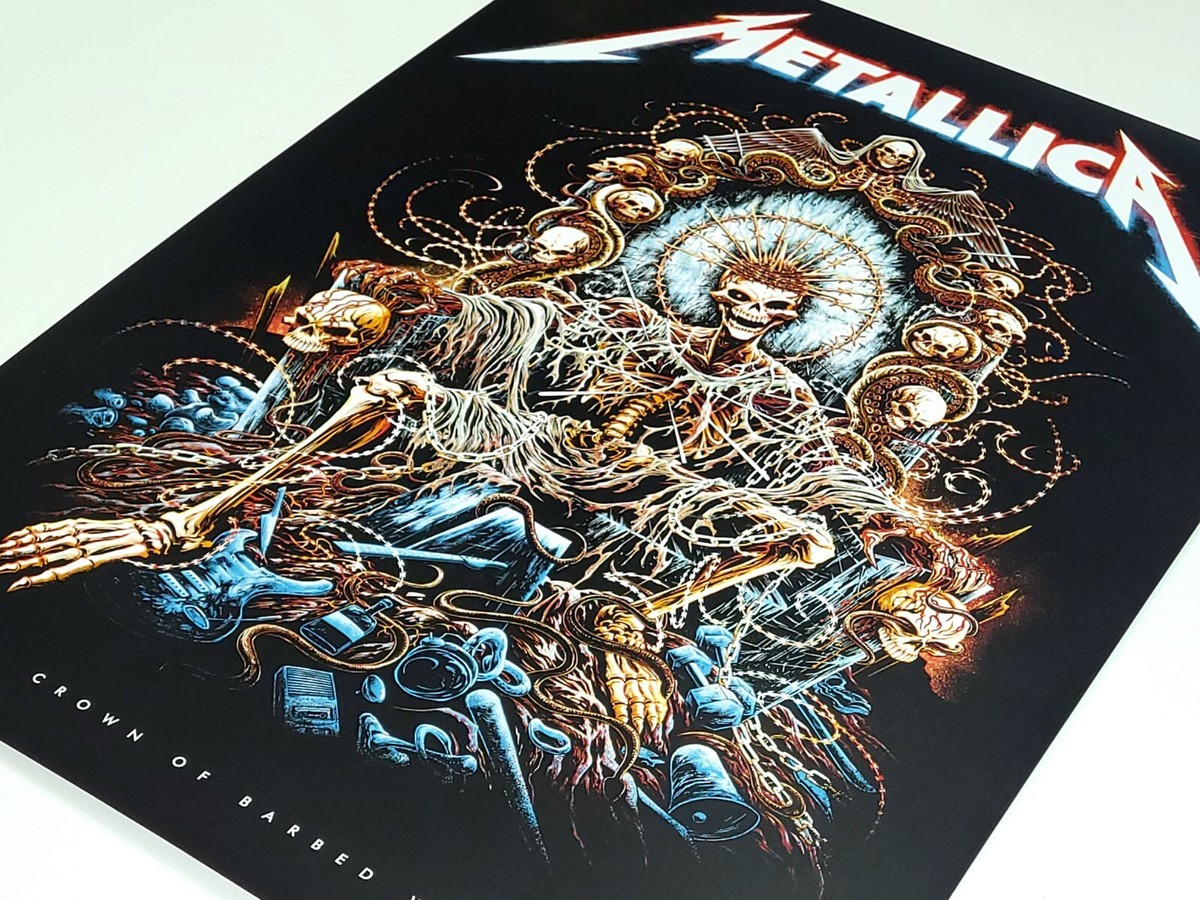 Metallica Poster CROWN OF BARBED WIRE Print Numbered 72 Seasons