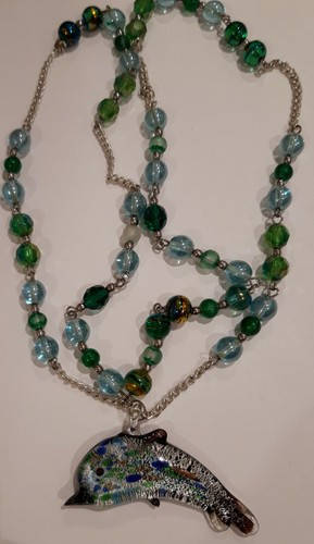 Beautiful Glass Fish Necklace