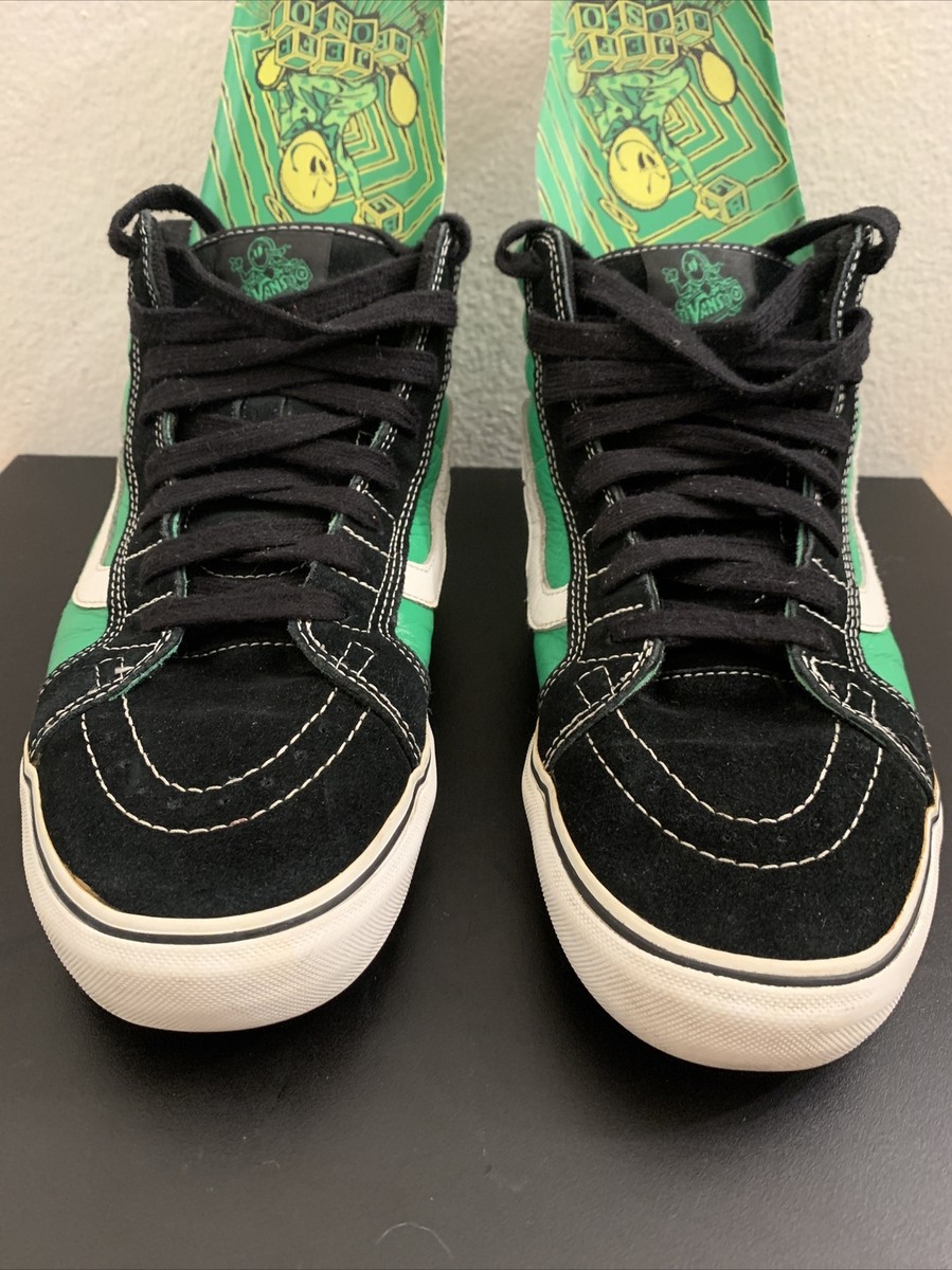 Authentic Vans Sk8Mid Jeff Grosso Pro Green Leather Men's Sz 11 | eBay