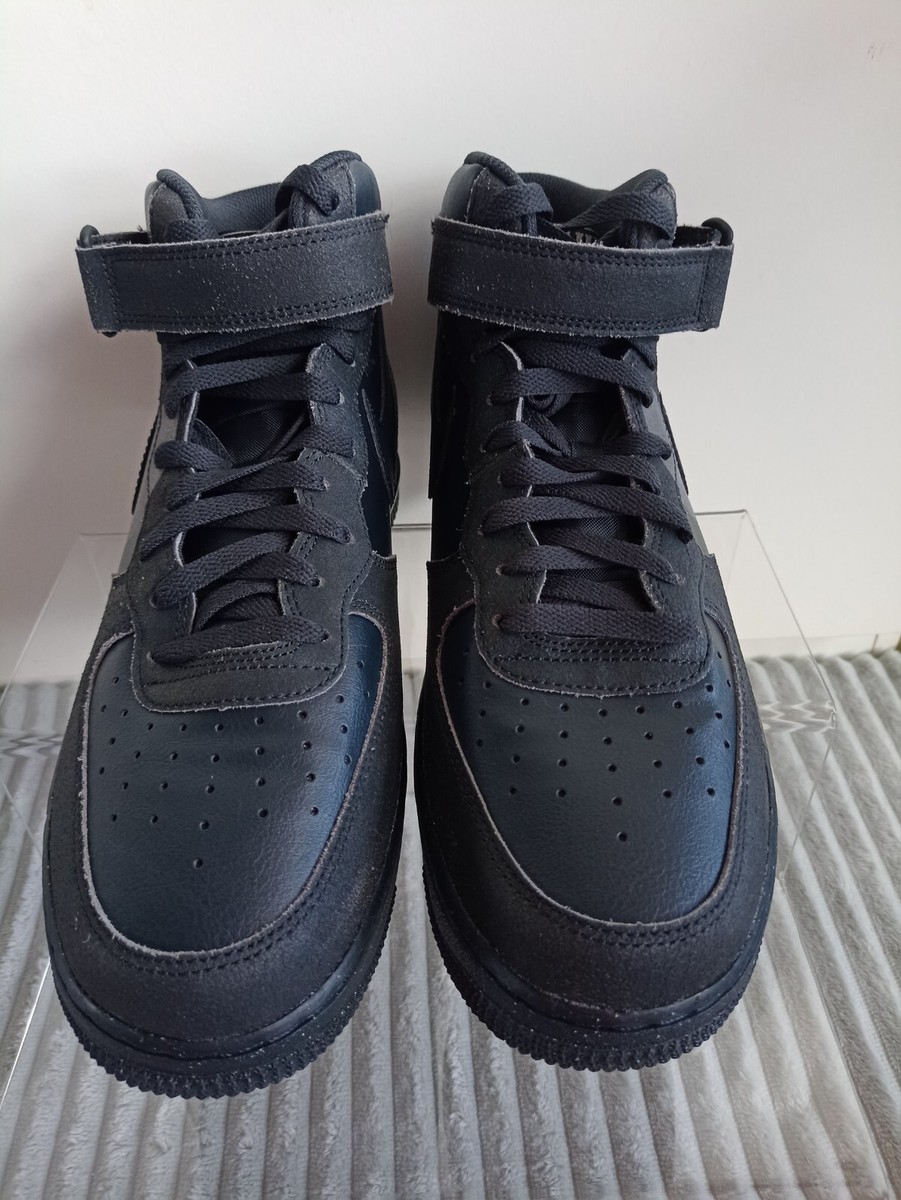 NIKE AIR FORCE 1 MID '07 LX ,,Off Noir - Black'' SIZE UK 10 EUR 45