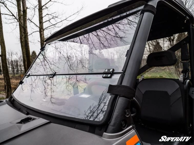 Para-brisa flip down transparente SuperATV para Polaris Ranger XP 900 / Crew (2013+) - Imagem 3 de 4