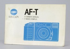 Minolta AF-T Original User Manual Ref R-062 