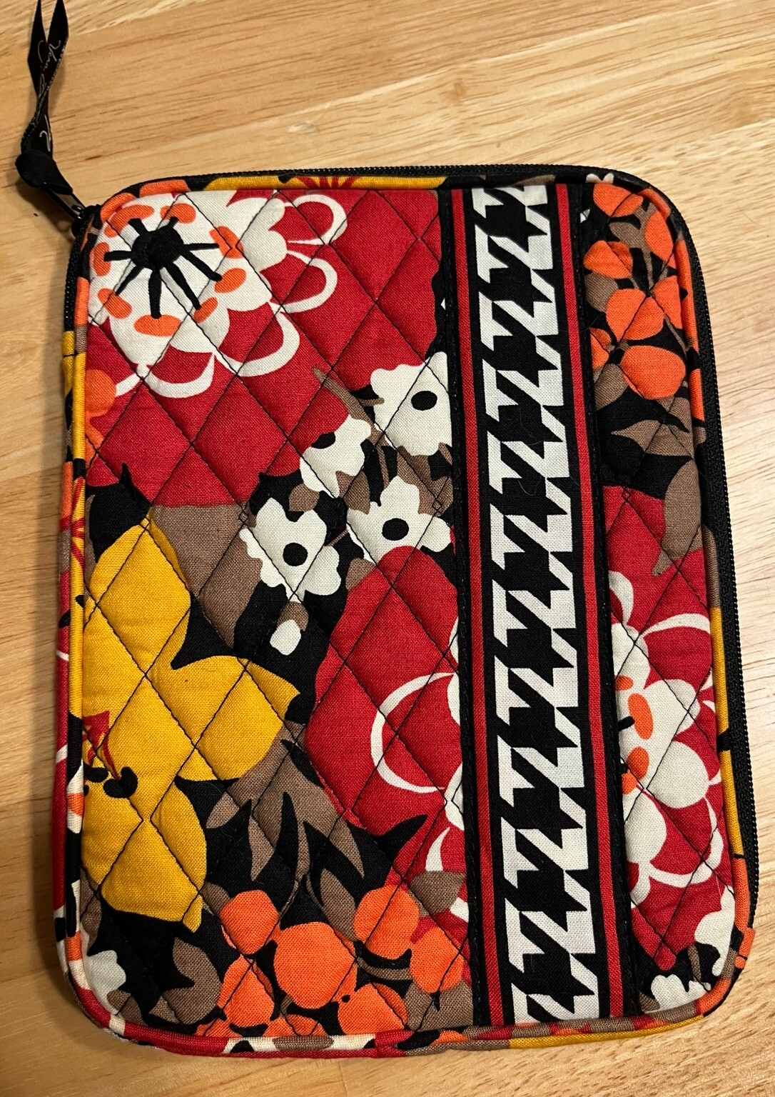 Vera Bradley Mini iPad Case 8.5 Inch Bittersweet Houndstooth EReader Sleeve NWOT-image