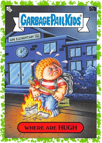 GARBAGE PAIL KIDS 2020 TARDE TO SCHOOL BORDO VERDE PARALLELO PICK-A-CARD GPK W@W - Foto 228 di 401