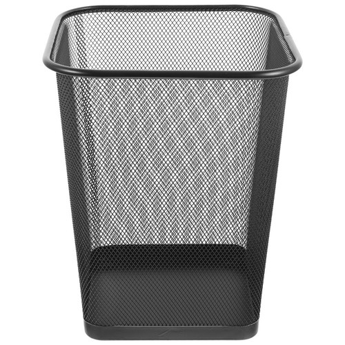 Metal Wastebasket Office Trash Cans for Bedroom Garbage Container Baskets Home