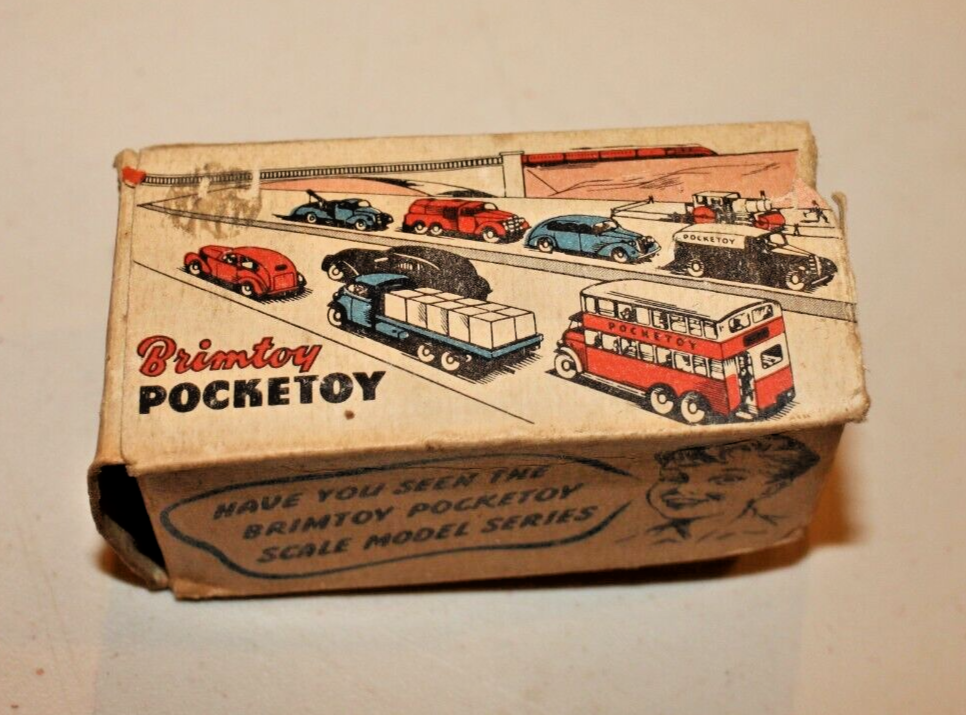VINTAGE BRIMTOY POCKETOY ORIGINAL BOX FOR THE 9/501 MECHANICAL STEAM ...