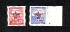 Bohemia & Moravia 1942 German Occupation complete set of 2v. (SG 72-73) MNH