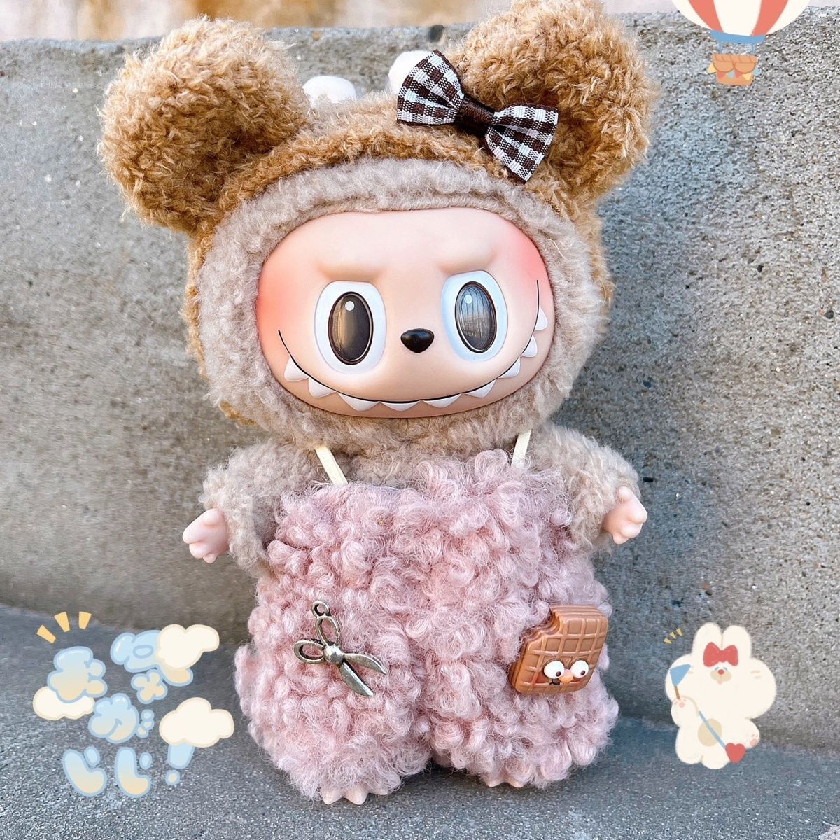 POPMART LABUBU The Monsters Plush Doll Little Bear Biscuit