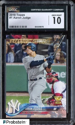 2018 Topps #1 Aaron Judge New York Yankees CGC 10 GEM MINT