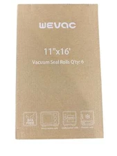 Wevac, Vacuum Sealer Bags, 11x16', 6 Rolls, Bone Guards