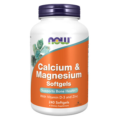 NOW FOODS Calcium & Magnesium 240 Softgels