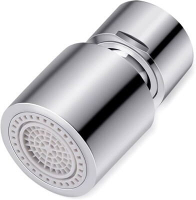 Wasserhahnbelüfter, 360° schwenkbarer Hahnbelüfter 2-Hahn Belüfter 22mm, Wasserspar Spritzer