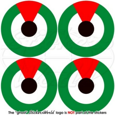 UNITED ARAB EMIRATES Air Force Aircraft Roundel 50mm Stickers x4