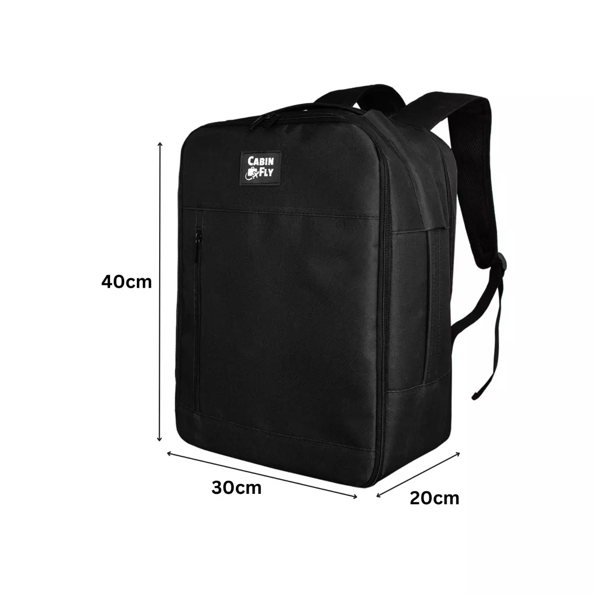 CabinFly Pacemaker Wizzair 40x30x20 cm Zaino Bagaglio a Mano Borsa Valigia  Nero