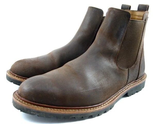 Allen Edmonds "GRAFTON" Hombres Botas Chelsea Sin Cordones 10 EEE Marrón Tabaco (512N) Foto 4 de 4