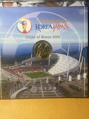 KOREA/JAPAN 7 Coins 2002 Mint Set FIFA World Cup 2002 - In Perfect Condition