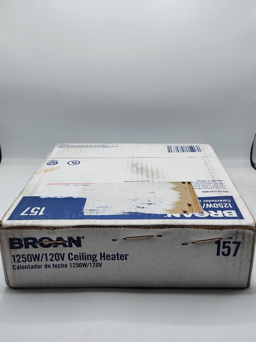 Broan-NuTone 157 Low-Profile Fan-Forced Ceiling Heater Enclosed Sheath  Elemen... | eBay