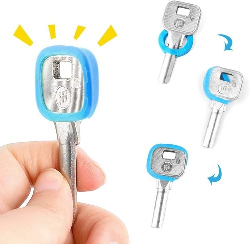 80 pcs Key Cap Ring Combination Cover Tags Identifier Coding System Flat House - Picture 5 of 8