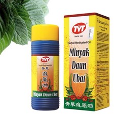 TYT Herbal Healing Oil Flu Stomach-ache Backache Bath Insect Miyak Daun Ubat New