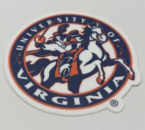 Adesivo vintage anni '90 University of Virginia vinile University per esterni / interni UVA - Foto 2 di 3