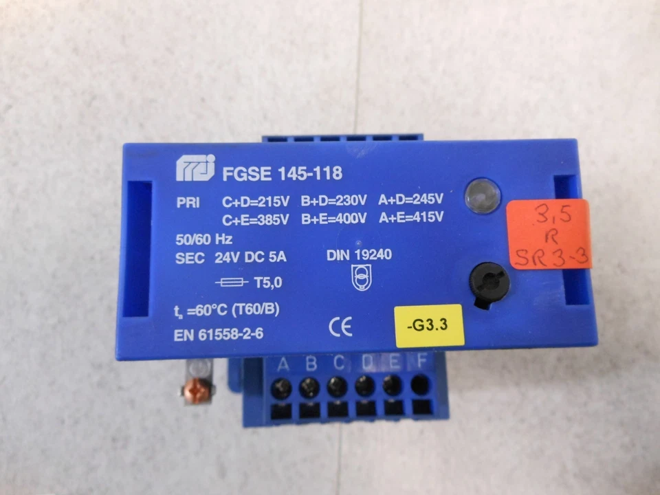 Frei FGSE 145-118, Alimentation Pri:215-230-245-385-400-415VAC , Sec 24VDC, 5A - Photo 4/4