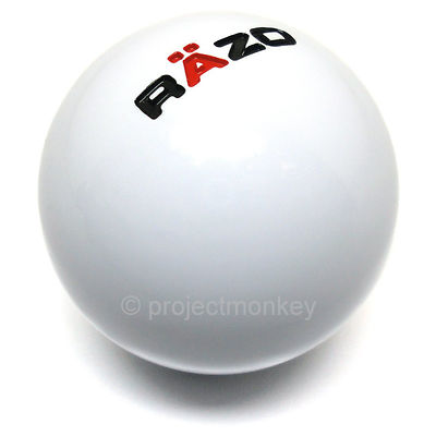 RAZO RA101 Shift Knob Shiftknob Gear Lever 46g White Resin Ball Carmate JDM
