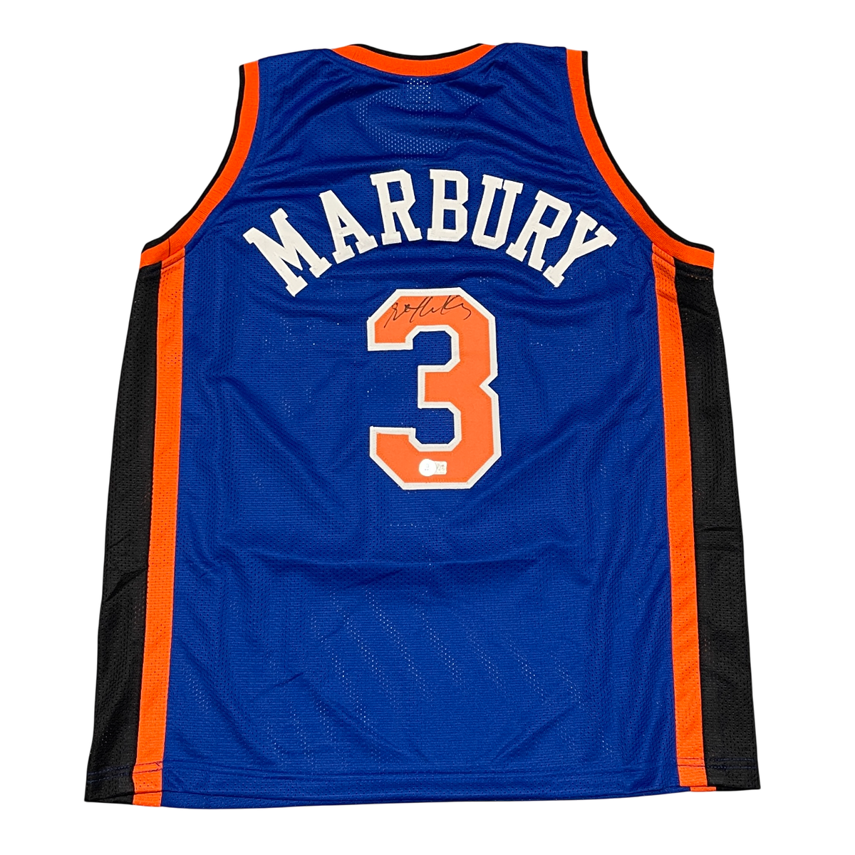Stephon marbury auto ステフォン・マーベリー サイン Stephon Marbury Signed Auto NY Knicks Blue Custom Jersey Beckett