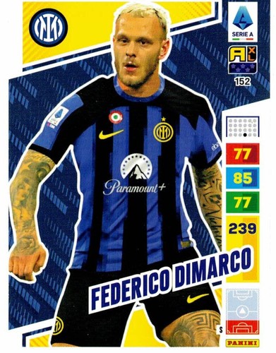 PANINI ADRENALYN XL CALCIATORI 2023-2024 CARD N. 152 DIMARCO (INTER) - 第 1/2 張圖片