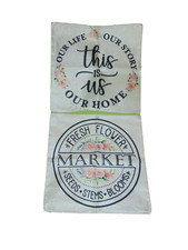 Summer Themed Throw Pillow Covers Set of 2 NWOT 17.5x17.5 Square Polyester