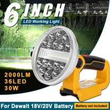 LED Work Light for Dewalt 20V Battery 30W Flood Light Torch for Workshop Camping