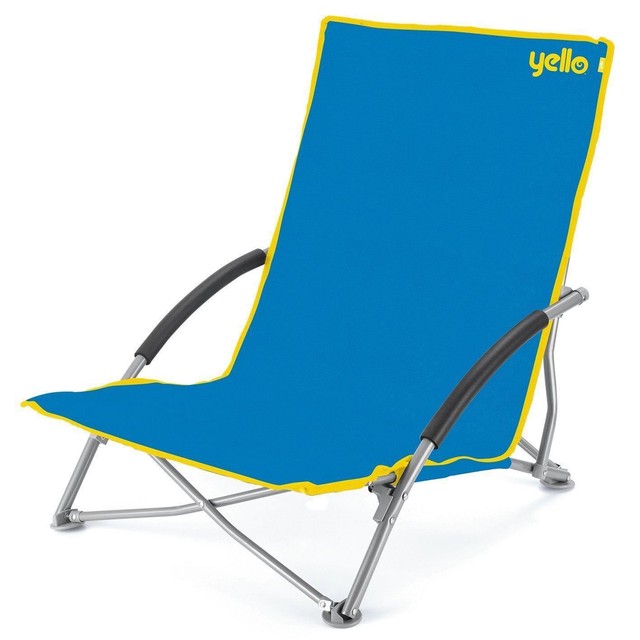 2x Low Folding Beach Chair Camping Festival Beach Pool Picnic Deckchair