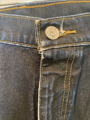 Ralph Lauren Polo Jeans Waxed Jeans 31 Wx 30L Nwot Vintage New - Picture 2 of 6