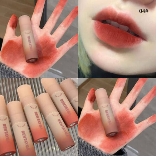 Lip Gloss Samt Matt Lippenstift Langhaltend Makeup Lippenstift Schlamm Kosmeti % - Picture 16 of 25