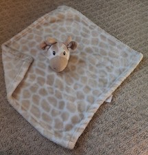 Lovey Security Blanket Plush HB Giraffe Spots Brown Cream